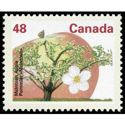 canada stamp 1363 mcintosh apple 48 1991
