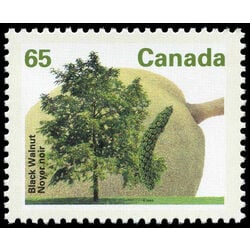 canada stamp 1367 black walnut 65 1991