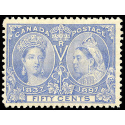 canada stamp 60ii queen victoria diamond jubilee 50 1897 M FNH 006