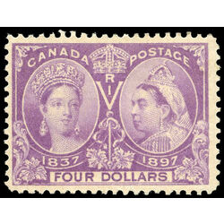 canada stamp 64 queen victoria diamond jubilee 4 1897 M F VF 017