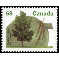 canada stamp 1369 shagbark hickory 69 1994