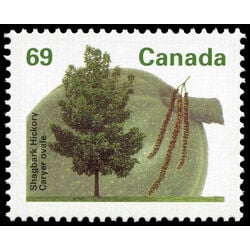 canada stamp 1369i shagbark hickory 69 1995