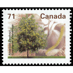 canada stamp 1370 american chestnut 71 1995