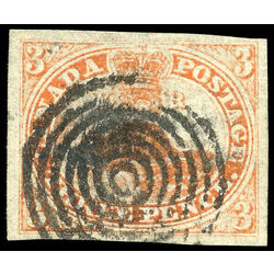 canada stamp 1 beaver 3d 1851 u vf 014
