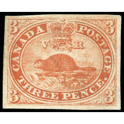 canada stamp 4 beaver 3d 1852 u vf 026