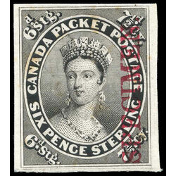 canada stamp 9tci queen victoria 7 d 1857 m vf 002