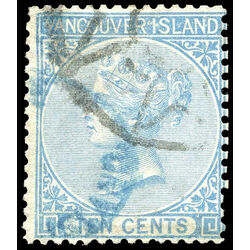 british columbia vancouver island stamp 6 queen victoria 10 1865 u f 010