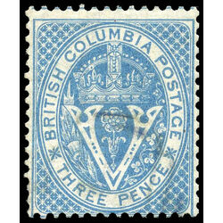 british columbia vancouver island stamp 7 seal of british columbia 3d 1865 u f 011