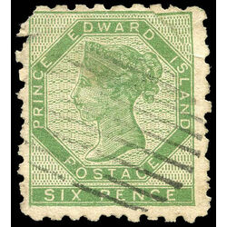 prince edward island stamp 3 queen victoria 6d 1861 u f 006