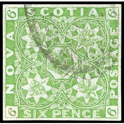 nova scotia stamp 4 pence issue 6d 1851 u vf 006