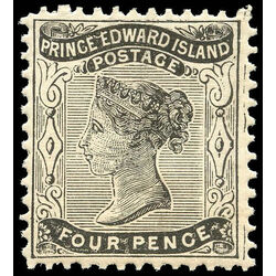 prince edward island stamp 9a queen victoria 4d 1868