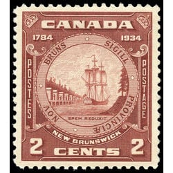 canada stamp 210 new brunswick seal 2 1934