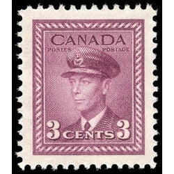 canada stamp 252 king george vi in airforce uniform 3 1943