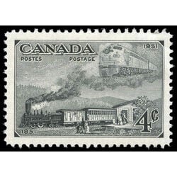 canada stamp 311 trains of 1851 and 1951 4 1951