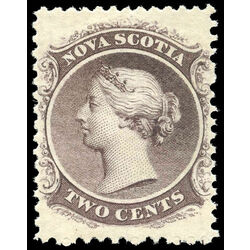 nova scotia stamp 9c queen victoria 2 1860