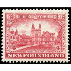 newfoundland stamp 215 eton college 4 1933