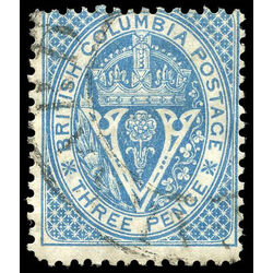 british columbia vancouver island stamp 7 seal of british columbia 3d 1865 u f 012