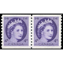 canada stamp 347pa queen elizabeth ii 1954