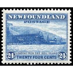 newfoundland stamp 210 loading ore bell island 24 1932