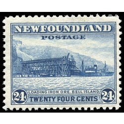 newfoundland stamp 264 loading ore bell island 24 1943