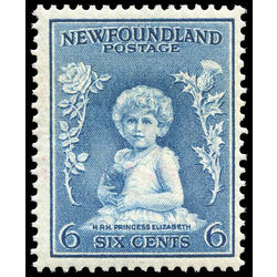newfoundland stamp 192 princess elizabeth 6 1932