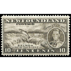 newfoundland stamp 237 salmon 10 1937