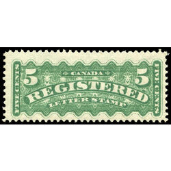 canada stamp f registration f2 registered stamp 5 1875 m fnh 010