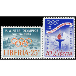 liberia stamp c157 8 9th winter olympic games austria 1964 1963