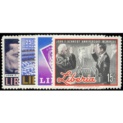 liberia stamp 447 8 c173 4 president john f kennedy 1966