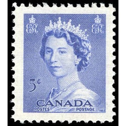 canada stamp 329 queen elizabeth ii 5 1953