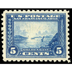 us stamp postage issues 403 golden gate 5 1914 m xfnh 001