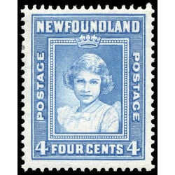 newfoundland stamp 247 princess elizabeth 4 1938