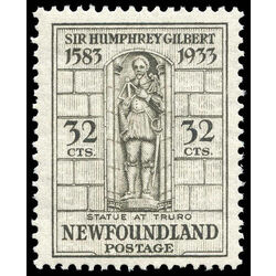 newfoundland stamp 225ii gilbert statue at truro 32 1933