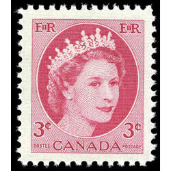 canada stamp 339ii queen elizabeth ii 3 1954
