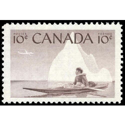 canada stamp 351 inuk and kayak 10 1955