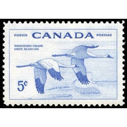 canada stamp 353 whooping cranes 5 1955