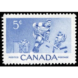 canada stamp 359 hockey players 5 1956