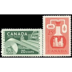 canada stamp 362 3 industry 1956