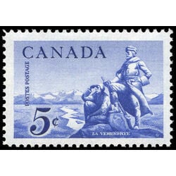 canada stamp 378 le verendrye statue 5 1958
