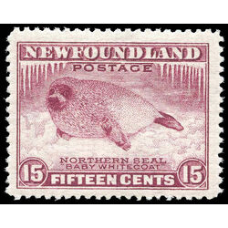 newfoundland stamp 195b harp seal pup 15 1932