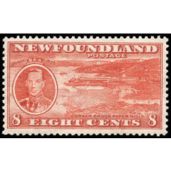 newfoundland stamp 236d corner brook paper mill 8 1937