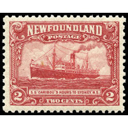 newfoundland stamp 146 steamship caribou 2 1928