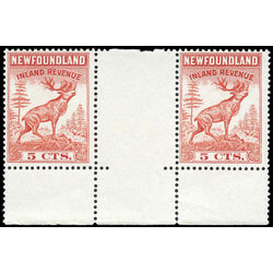 canada revenue stamp nfr46a caribou 1966