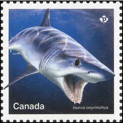 canada stamp 3105a shorfin mako shark 2018
