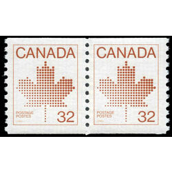 canada stamp 951 pair maple leaf 1983