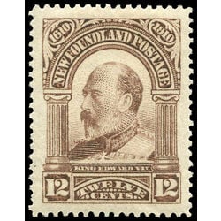 newfoundland stamp 102 king edward vii 12 1911