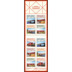 canada stamp bk booklets bk726 historic covered bridges 2019
