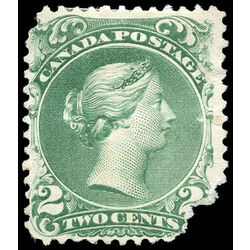 canada stamp 24 queen victoria 2 1868 m fdamaged 016