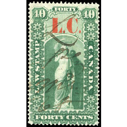 canada revenue stamp ql1a law stamps 10 1864 u f 001