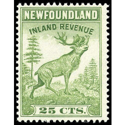 canada revenue stamp nfr48 caribou 25 1966